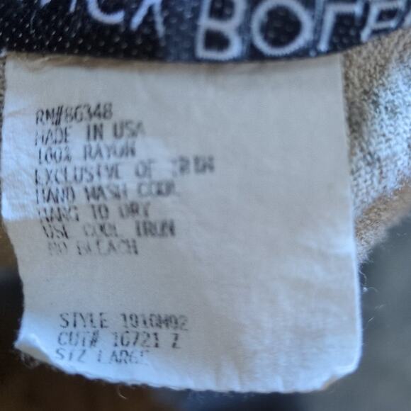 Vintage Nancy Bolen Blazer Jacket Womens L Green Floral Outdoors City Girl - Picture 6 of 8